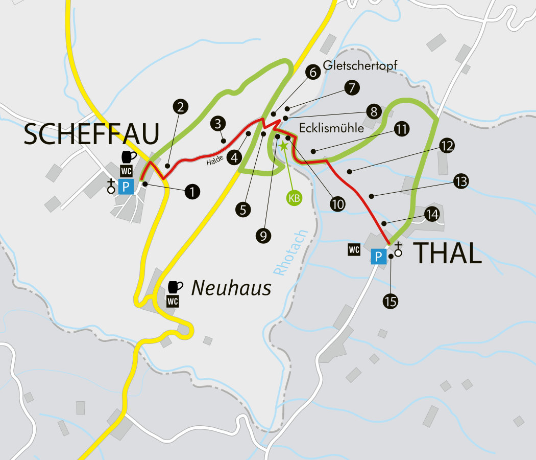 Bindestrich 21 Weg Grenzerhiasle 2 b